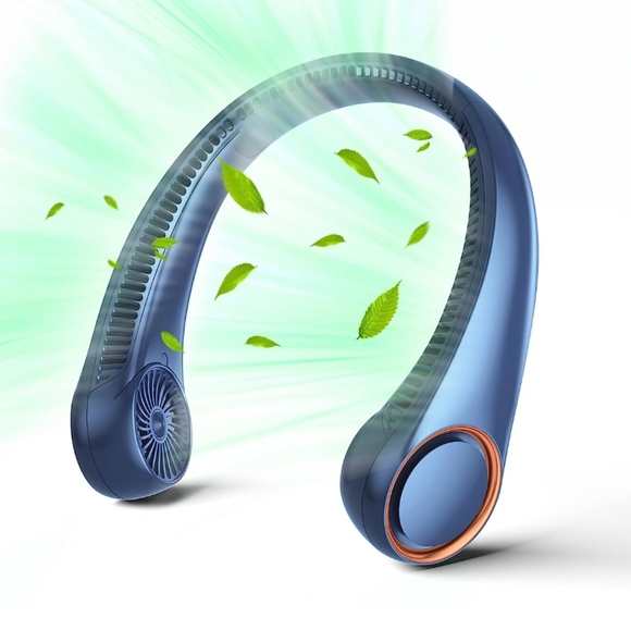 Portable Neck Fan, Hands Free Bladeless Fan, 360° Cooling Personal Fan quiet Fan - Picture 1 of 6